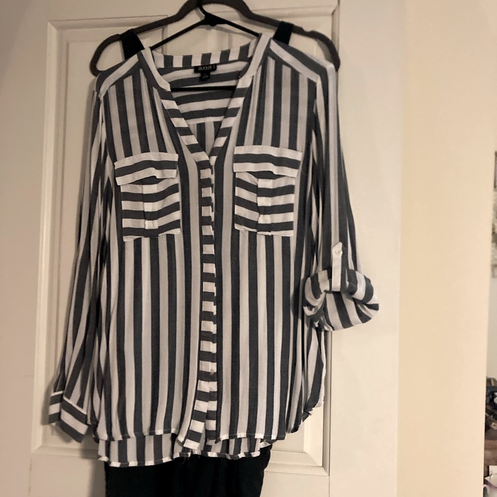 ana striped blouse